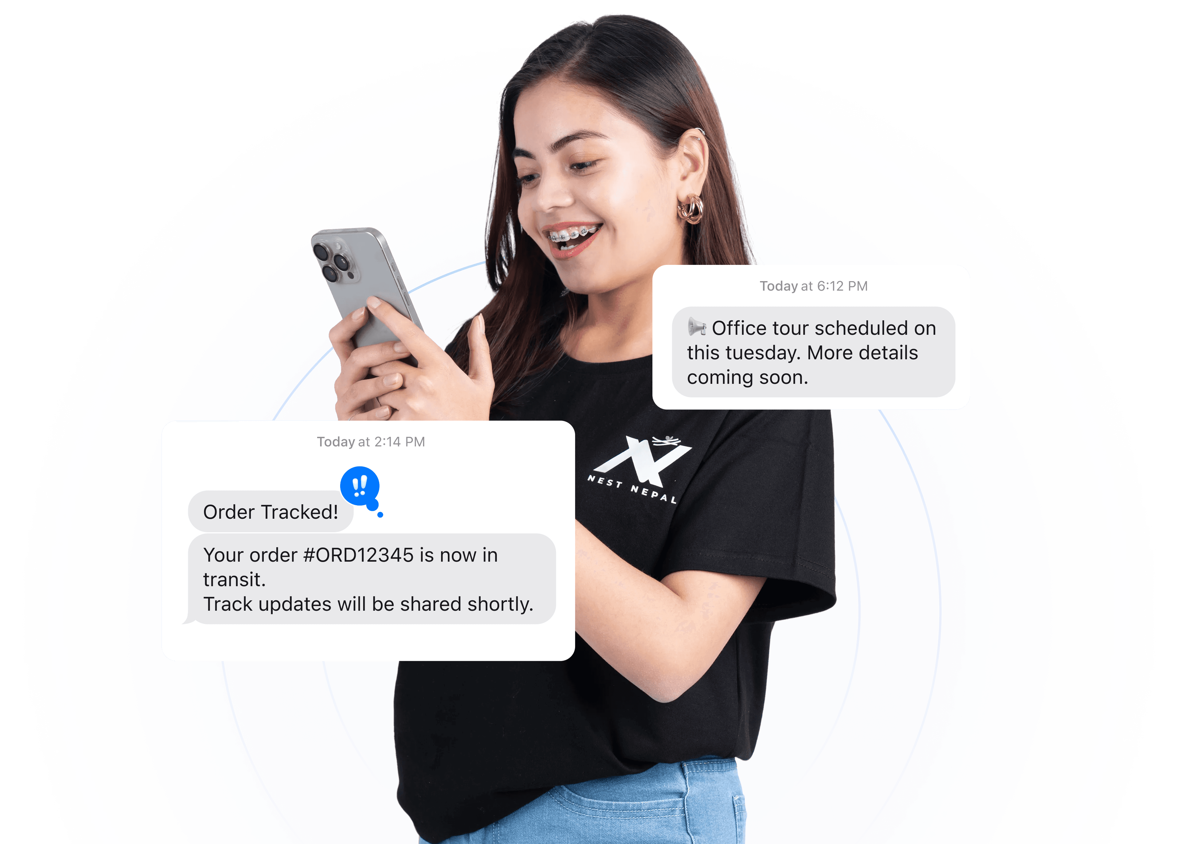 NewNest SMS Dashboard Preview