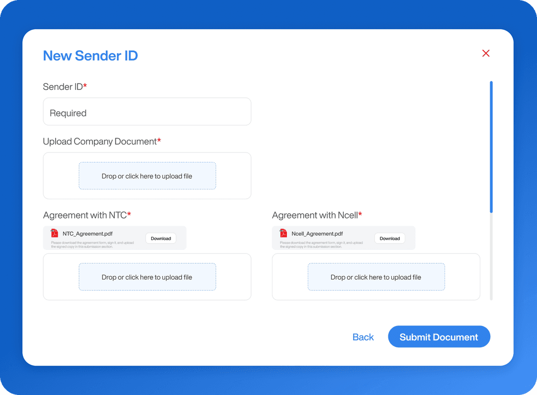 Create your own SenderID