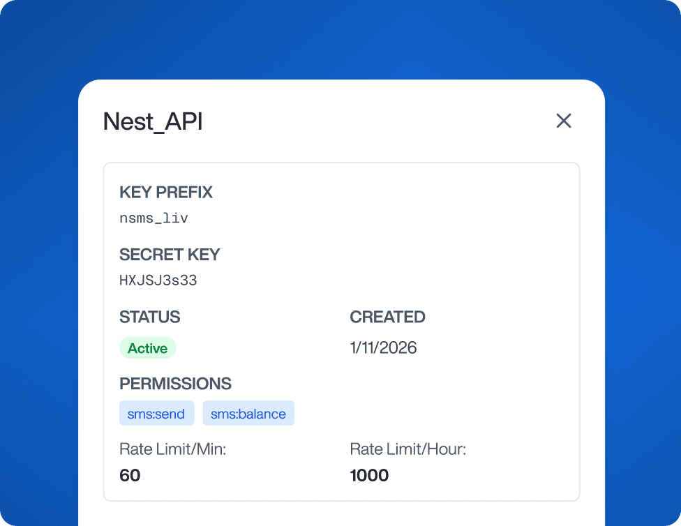 Automate with SMS API